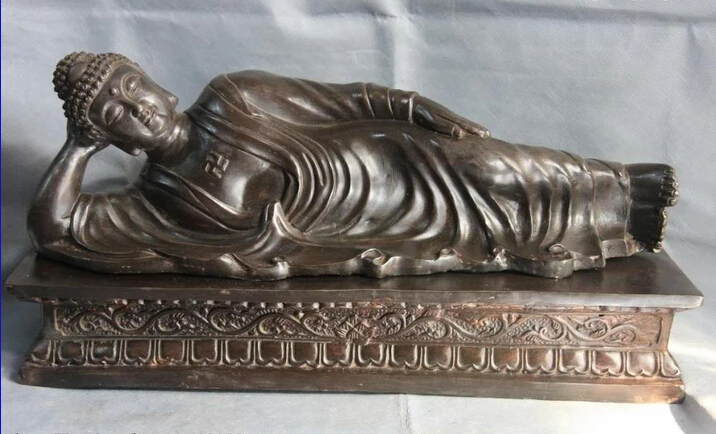 song voge gem S0692 10 Tibet Buddhism Temple Copper Bronze Lie down to sleep Sakyamuni Buddha Statue
song voge gem S0692 10 Tibet Buddhism Temple Copper Bronze Lie down to sleep Sakyamuni Buddha Statue
