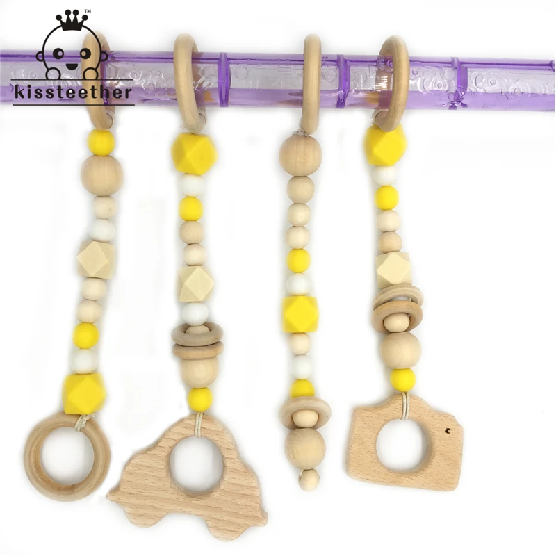 Baby Teether Toy Wooden 4 Pcs Set Baby Gym Toy Toddler Teething BPA Free Silicone Beads Maple Beads Charms Wooden Teether Toy
Baby Teether Toy Wooden 4 Pcs Set Baby Gym Toy Toddler Teething BPA Free Silicone Beads Maple Beads Charms Wooden Teether Toy