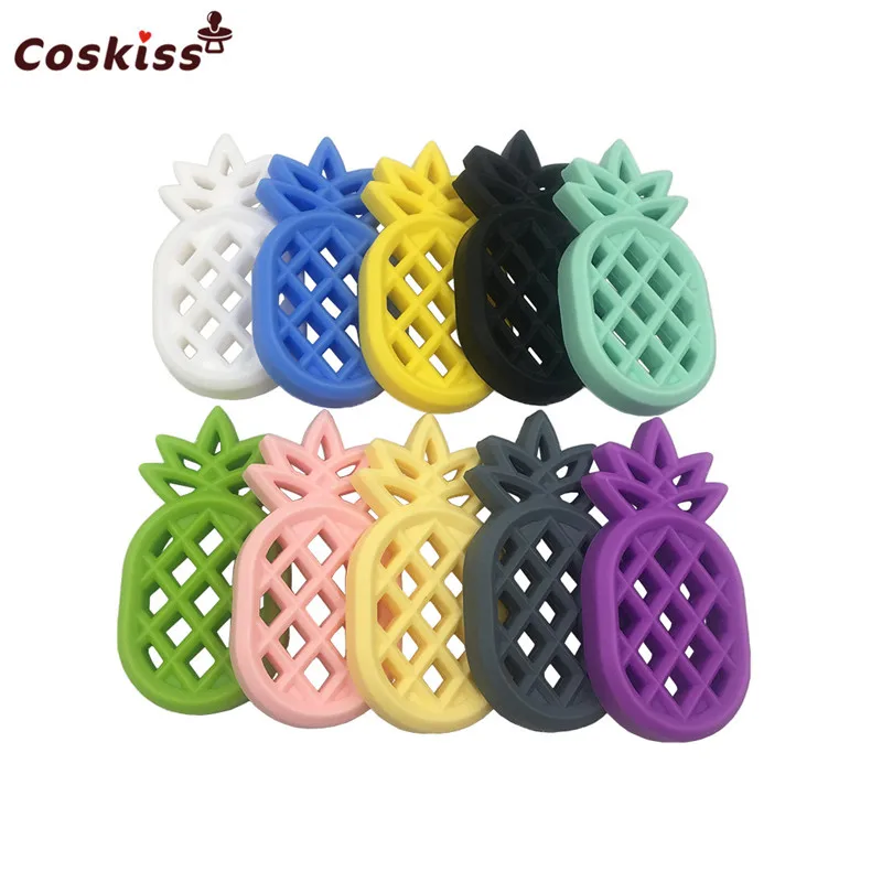 1pcs Pineapple Silicone Teether Babies Teething Pendant Nursing Soft Silicone Beads Safe Toys For Soothe Teething Baby Pacifier
1pcs Pineapple Silicone Teether Babies Teething Pendant Nursing Soft Silicone Beads Safe Toys For Soothe Teething Baby Pacifier