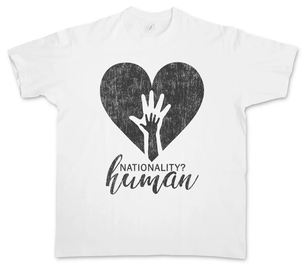 Nationality Human T-Shirt Socialism Communism Heart Hand No Nations Borders Popular Style Man T Shirt Top Tee
Nationality Human T-Shirt Socialism Communism Heart Hand No Nations Borders Popular Style Man T Shirt Top Tee
