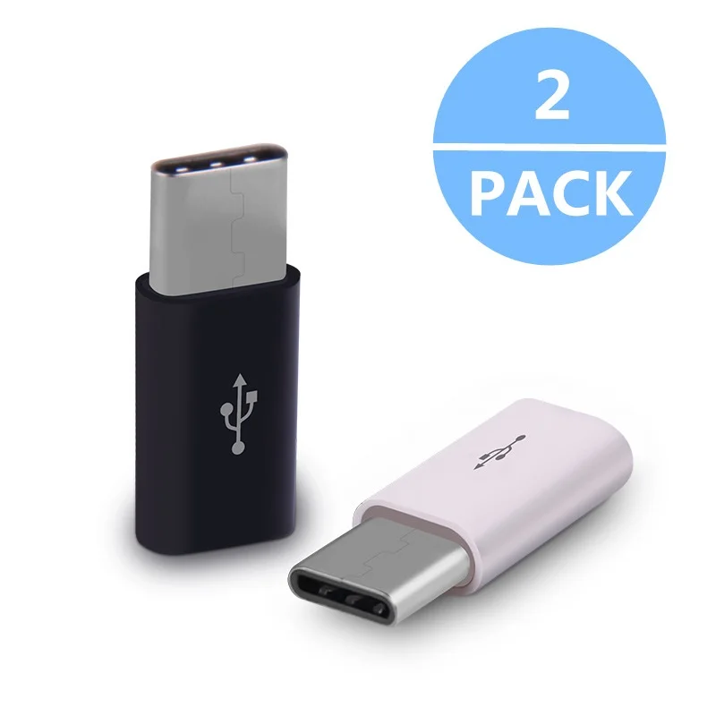 2 шт. кабель Type-C адаптер к Micro USB для Huawei Honor Magic Quick Charge Sync коннектор конвертер |