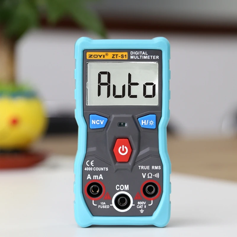 ZOYI Digital Multimeter Autoranging True RMS Multimetro Meter NCV Data Hold 600V LCD AC DC Voltage Current Ohm Tester Flashlight
ZOYI Digital Multimeter Autoranging True RMS Multimetro Meter NCV Data Hold 600V LCD AC DC Voltage Current Ohm Tester Flashlight