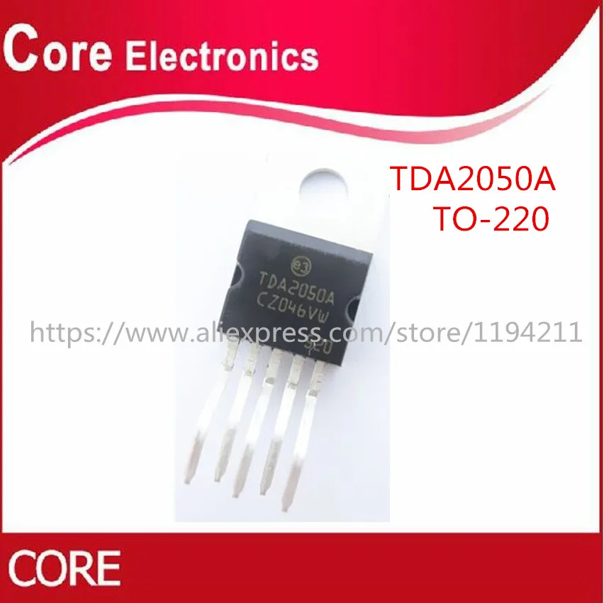 100 шт./лот новый TDA2050 TDA2050A TO220 5 усилитель мощности аудио|Интегральные схемы| |