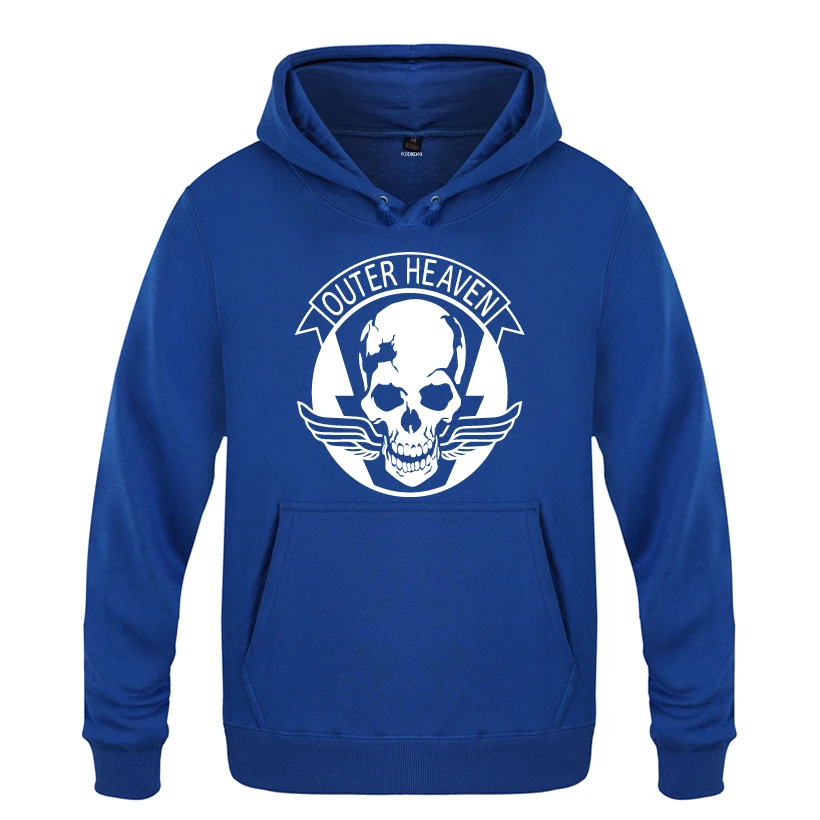 MGS Metal Gear Solid Game Hoodies Men 2018 Men's Pullover Fleece Hooded Sweatshirts