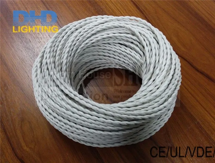 10 meters 2 cores Wire Vintage white color 0.75mm2 braided Wire fabric Twisted Cable Textile Cable Vintage lighting cable
10 meters 2 cores Wire Vintage white color 0.75mm2 braided Wire fabric Twisted Cable Textile Cable Vintage lighting cable