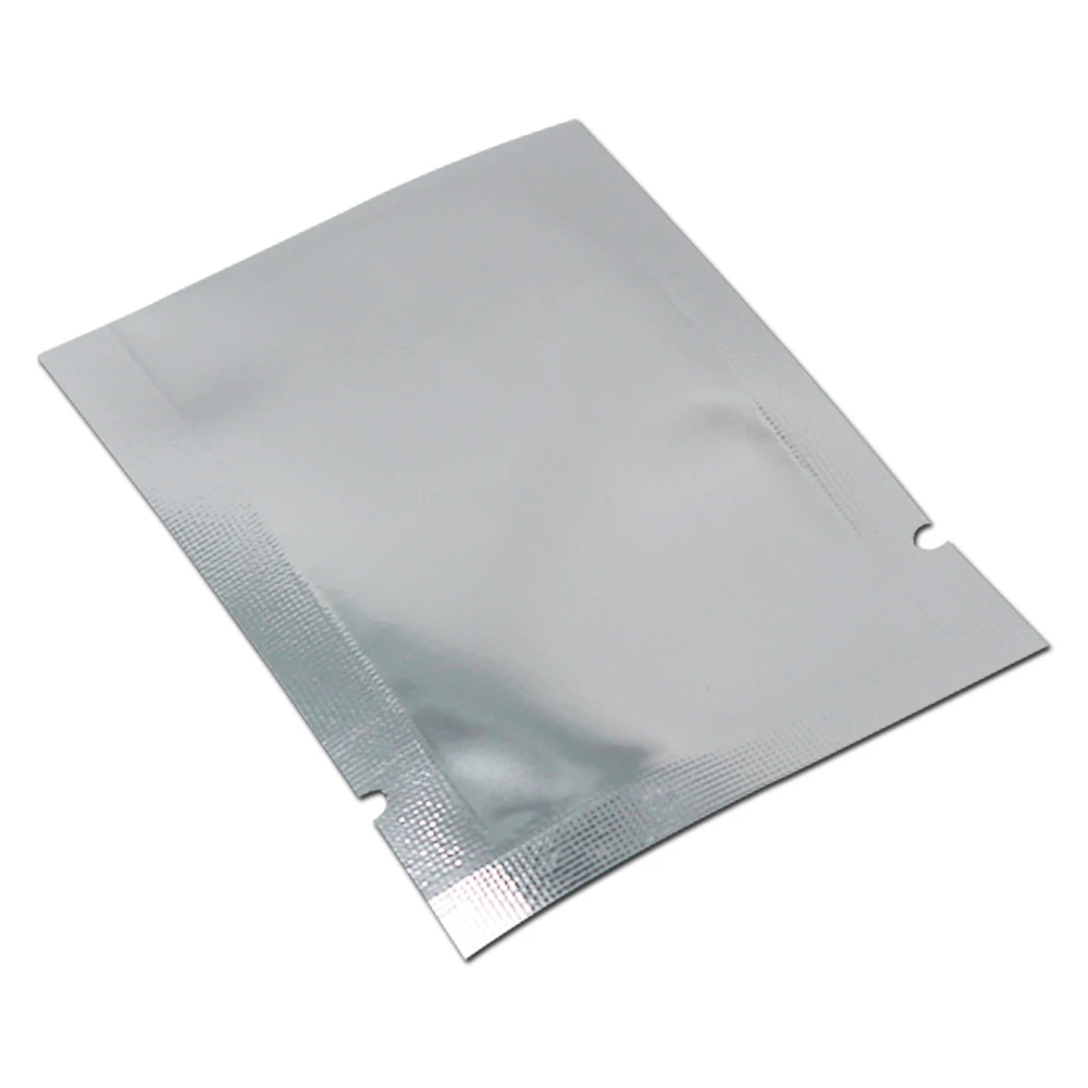 50 шт./лот 16*24 см Серебристые вакуумные пакеты из алюминиевой фольги Прозрачные
