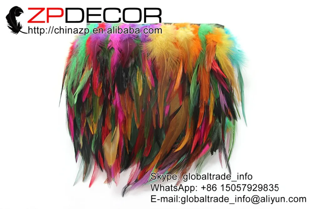 ZPDECOR 5-6 inch Handwork Premium Quality 2 Yards Mix Color Strung Chinese Rooster Saddle Feathers Trim For Costume
ZPDECOR 5-6 inch Handwork Premium Quality 2 Yards Mix Color Strung Chinese Rooster Saddle Feathers Trim For Costume