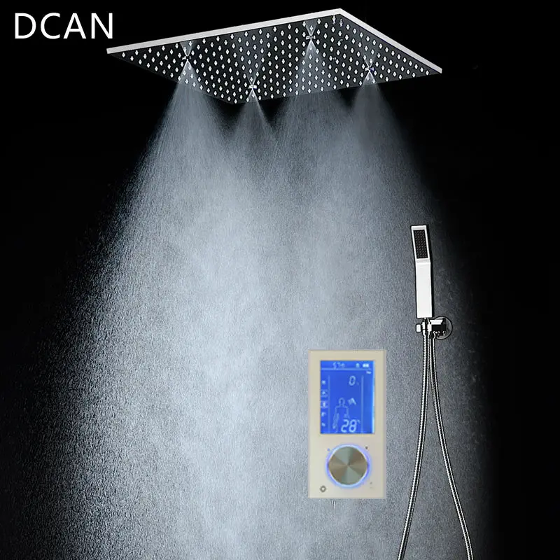 Наборы для душа Интеллектуальный ЖК цифровой 20 &quotSPA Mist LED Touch Mixer Набор душа|shower