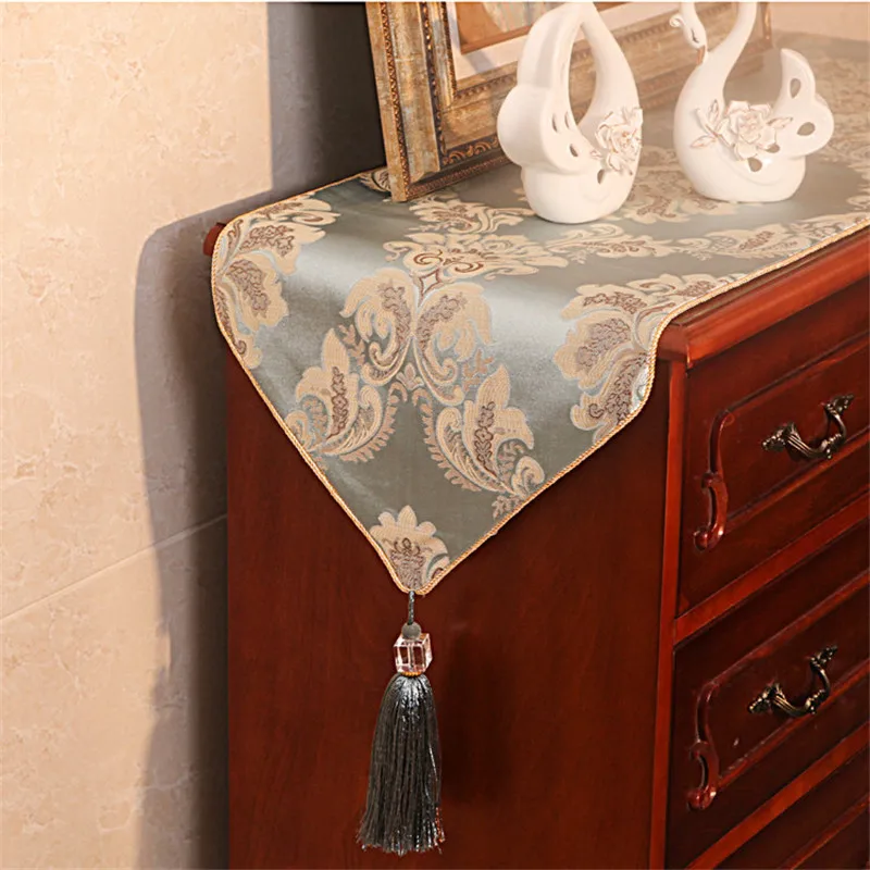 High-grade jacquard table runner european-style luxury caminos de mesa Light blue tablecloth caminos de mesa modernos monstera
High-grade jacquard table runner european-style luxury caminos de mesa Light blue tablecloth caminos de mesa modernos monstera