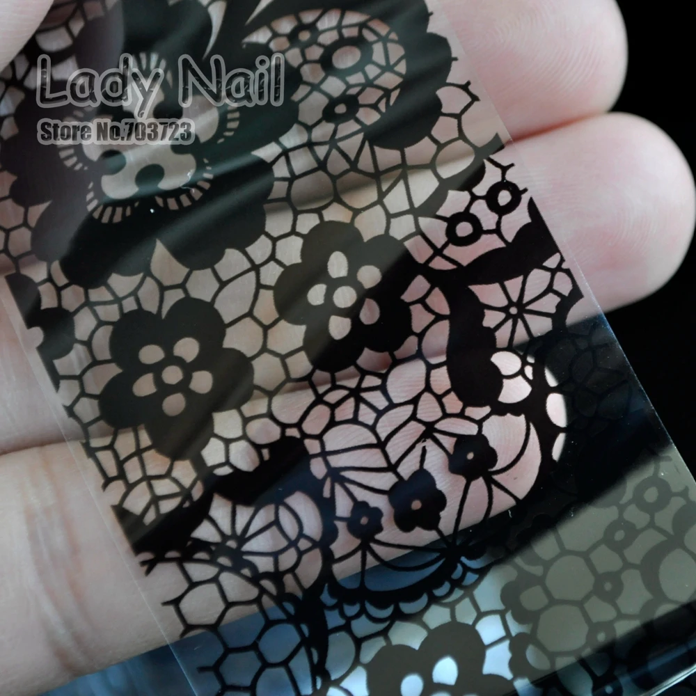 1pc 100cm* 4cm Glue Transfer Foil Nails Art Sticker Black Lace Flowers in Lattice Nail Wraps Sticker Manicure Stickers 219
1pc 100cm* 4cm Glue Transfer Foil Nails Art Sticker Black Lace Flowers in Lattice Nail Wraps Sticker Manicure Stickers 219
