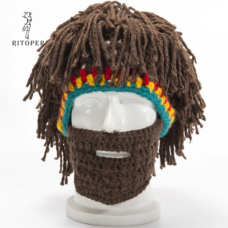 RITOPER Rasta Wig Beanie Men's Caps Handmade Crochet Winter Warm Hat Gorro Halloween Xmas Birthday Gifts Funny Party Balaclava
RITOPER Rasta Wig Beanie Men's Caps Handmade Crochet Winter Warm Hat Gorro Halloween Xmas Birthday Gifts Funny Party Balaclava