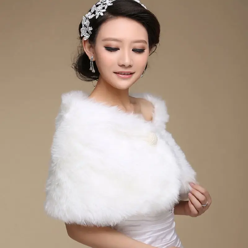 Womens White Faux Fur Bridal Wrap Stole Shawl Cape Wedding Artificial Pearl Ball Embellishment Winter Jacket Coat Shrug
Womens White Faux Fur Bridal Wrap Stole Shawl Cape Wedding Artificial Pearl Ball Embellishment Winter Jacket Coat Shrug