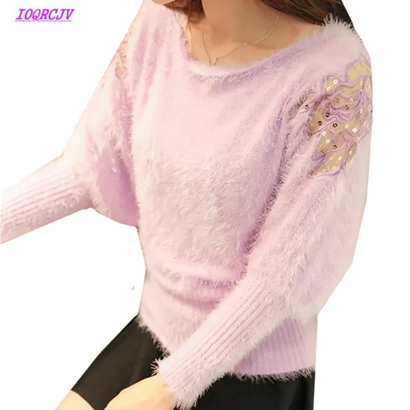 Pullover Women Sweaters 2018 Autumn Winter Imitation Mink Cashmere Bat Sleeve Hollow Embroidery Women's Sweater Knitted tops B24
Pullover Women Sweaters 2018 Autumn Winter Imitation Mink Cashmere Bat Sleeve Hollow Embroidery Women's Sweater Knitted tops B24