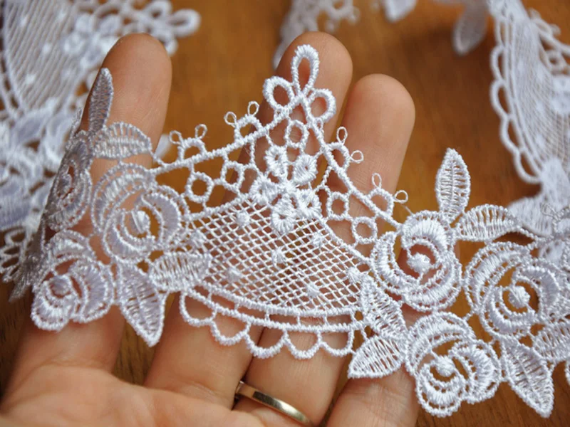10 Yards DIY Trims Cool Flower Design Lace Trims Wedding Bride Dress Sewing Craft-SN
10 Yards DIY Trims Cool Flower Design Lace Trims Wedding Bride Dress Sewing Craft-SN