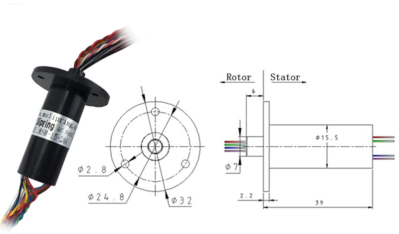 Diameter 15.5mm 2A/Ring 24 Channel Circuits Mini Slip Capsule Rotary Joint Electric Collection Conductive Connect
Diameter 15.5mm 2A/Ring 24 Channel Circuits Mini Slip Capsule Rotary Joint Electric Collection Conductive Connect