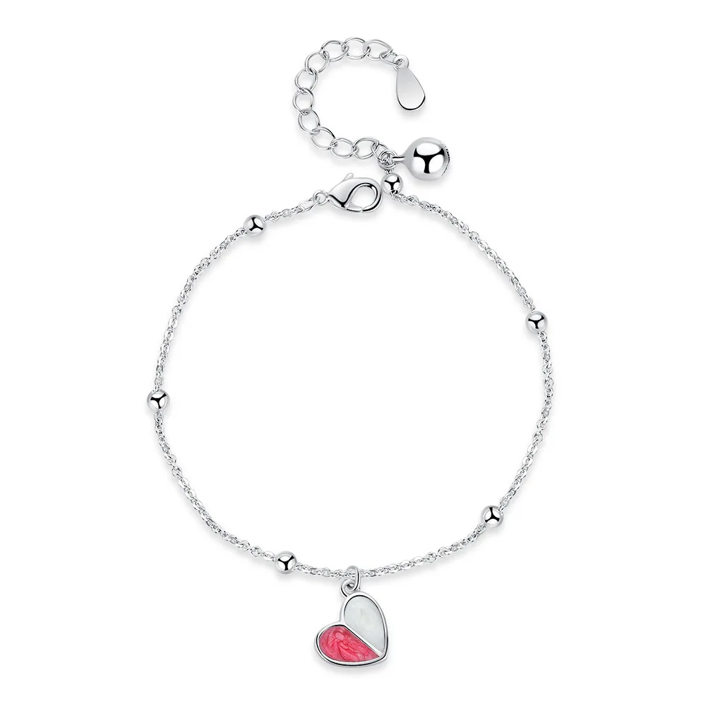 Promotion 925 sterling silver romantic love heart women wedding gift ladies`chain link bracelets jewelry no fade drop shipping
Promotion 925 sterling silver romantic love heart women wedding gift ladies`chain link bracelets jewelry no fade drop shipping