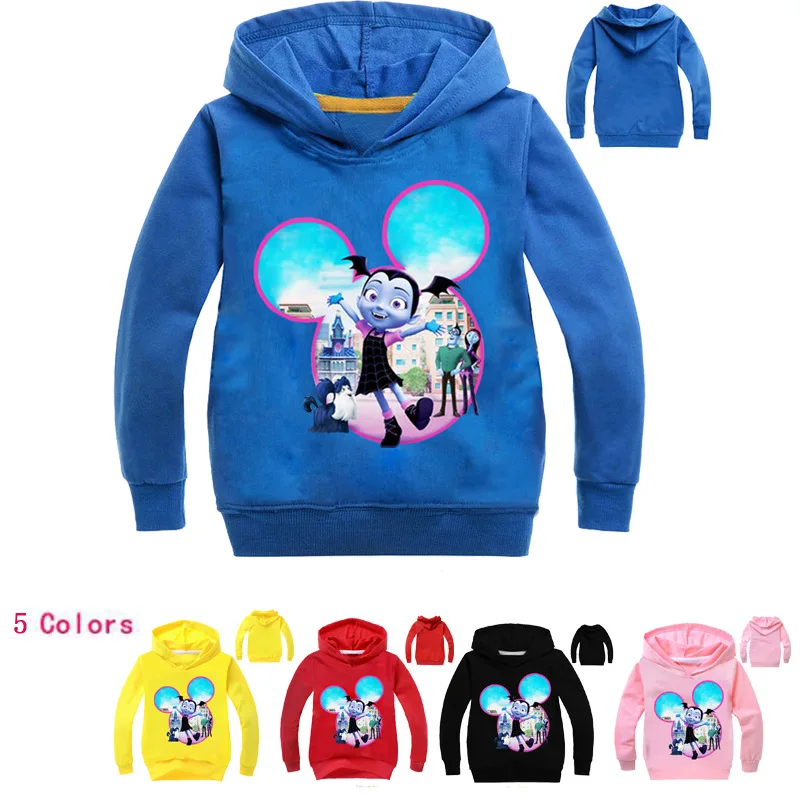 Толстовки с капюшоном Vampirina толстовки длинными рукавами для девочек сезон весна