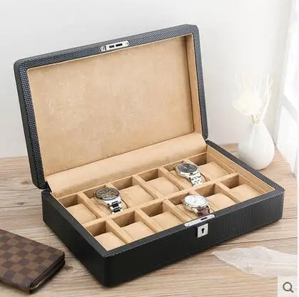 fashion wooden structrue 12 slot leather watch boxes wood cases for watches wooden watch box for jewelry organizer SBH016A
fashion wooden structrue 12 slot leather watch boxes wood cases for watches wooden watch box for jewelry organizer SBH016A