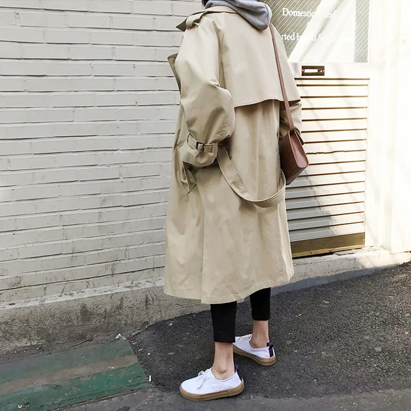 2019 Autumn New Women's Casual Trench Coat Oversize Single Breasted Vintage Washed Outwear Loose Clothing
2019 Autumn New Women's Casual Trench Coat Oversize Single Breasted Vintage Washed Outwear Loose Clothing