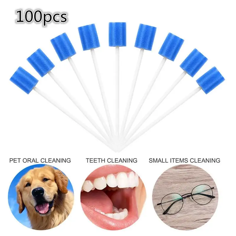 100 pcs Disposable Sponge Stick Mouth Care Sponge Tooth Cleaning Sponge Swab Oral Care (Blue)
100 pcs Disposable Sponge Stick Mouth Care Sponge Tooth Cleaning Sponge Swab Oral Care (Blue)