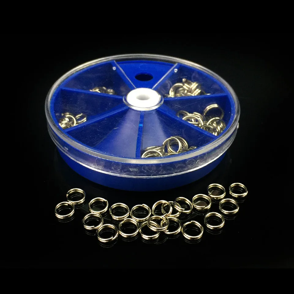 230Pcs 2Boxs Stainless Steel Split Rings Set Fishing Accessories Fishing Split Ring Connector for Blank Lures Crank Bait
230Pcs 2Boxs Stainless Steel Split Rings Set Fishing Accessories Fishing Split Ring Connector for Blank Lures Crank Bait