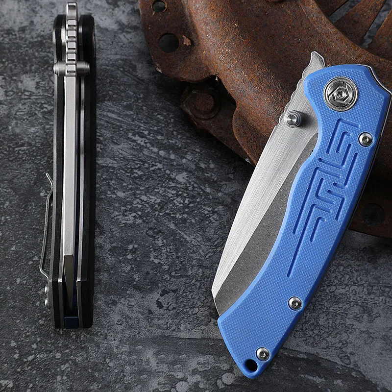 CH genuine folding knife EDC G10 handle D2 steel washed ball bearing tumbling tactical pocket camping hunting knife edc tool
CH genuine folding knife EDC G10 handle D2 steel washed ball bearing tumbling tactical pocket camping hunting knife edc tool