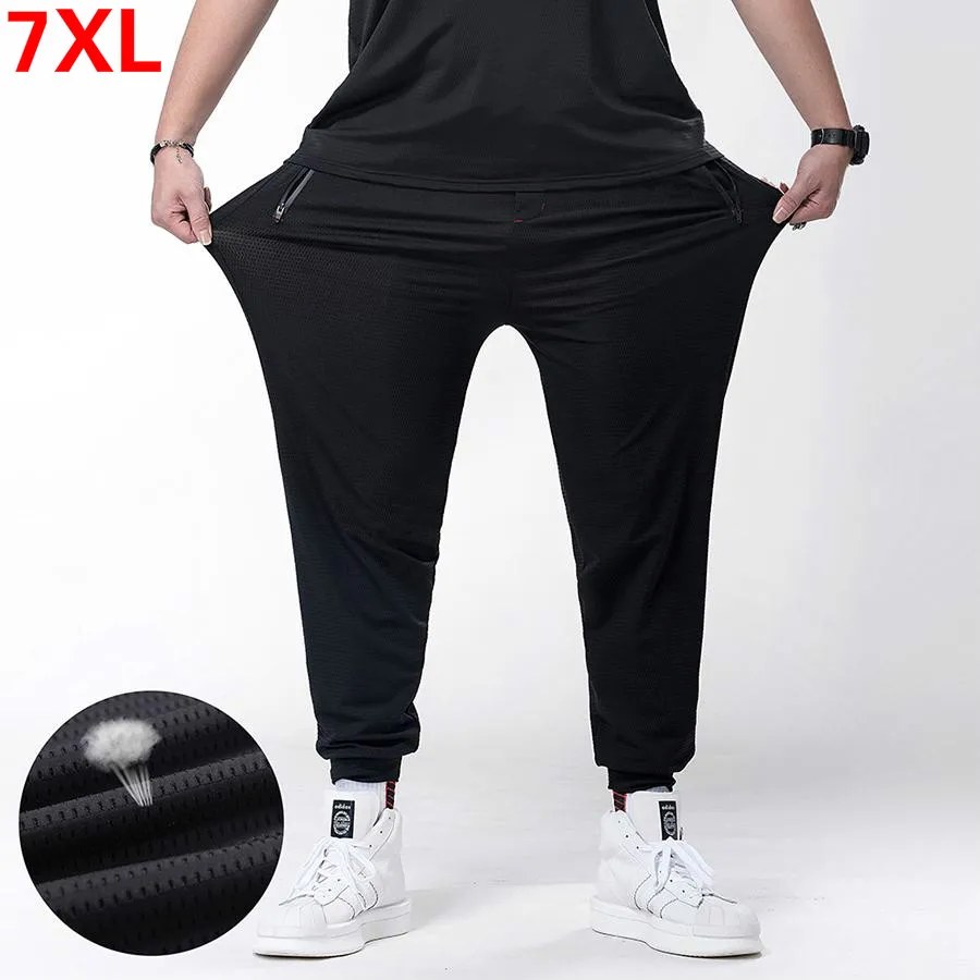 Мужские спортивные брюки-джоггеры размера плюс 7xl 6xl 5xl 4xl повседневные эластичные