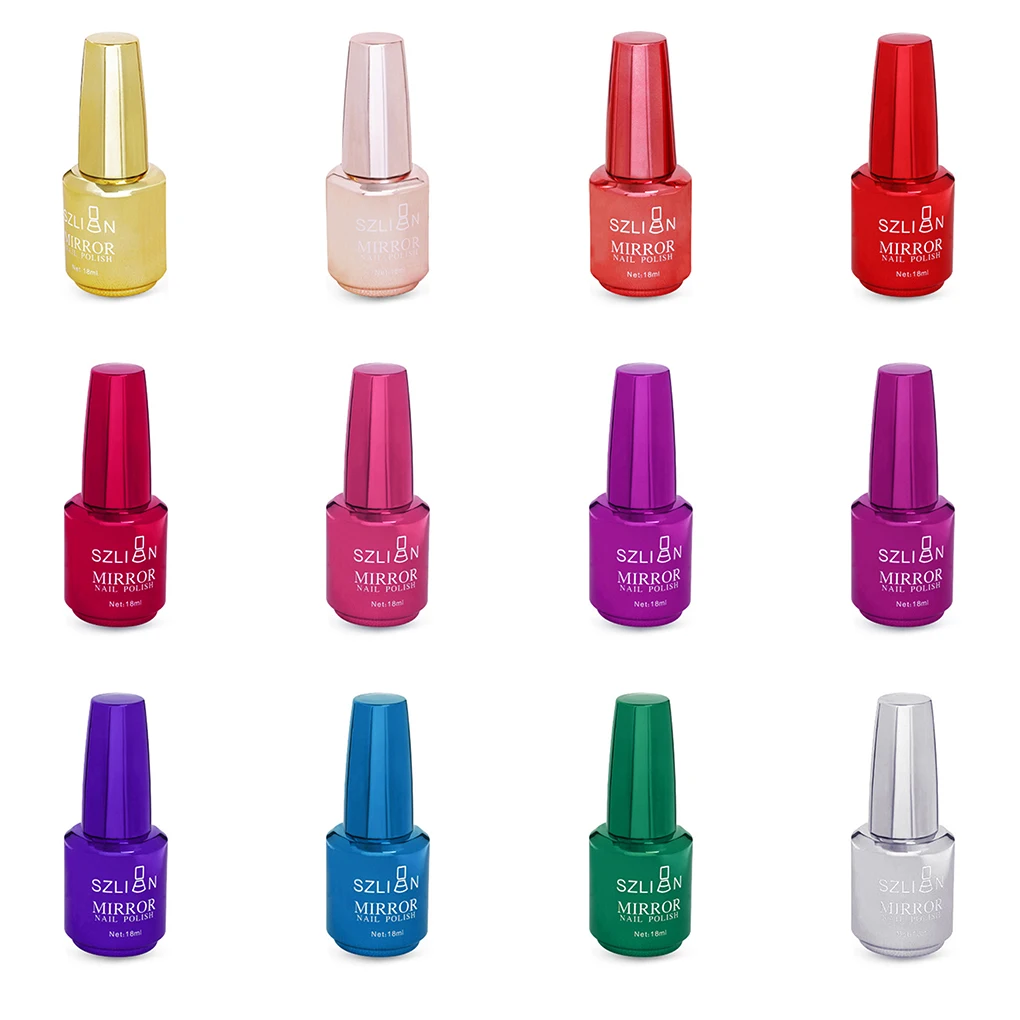 Silver Mirror Effect Nail Polish Metal Shinning Nail Art Varnish DIY Beauty Nail Decorations
Silver Mirror Effect Nail Polish Metal Shinning Nail Art Varnish DIY Beauty Nail Decorations