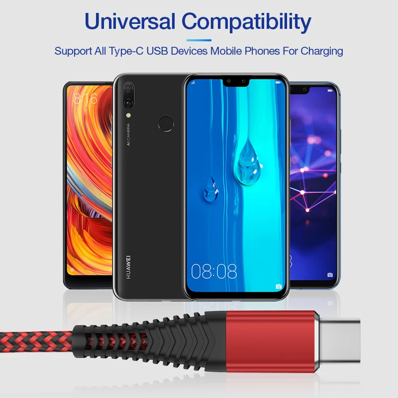 posugear 2.4A Fast Charging Type-C Cable Quick Charger Cable Data Sync Type C Cable USB Cable For Samsung Huawei xiaomi
posugear 2.4A Fast Charging Type-C Cable Quick Charger Cable Data Sync Type C Cable USB Cable For Samsung Huawei xiaomi