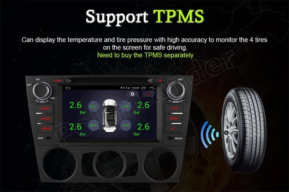 

7 inch Car DVD Player Android 6.0 GPS Navigation For B/MW 3 Series E90 E91 E92 E93 WiFi 4G SIM LTE RDS Quad Core 1 DIN