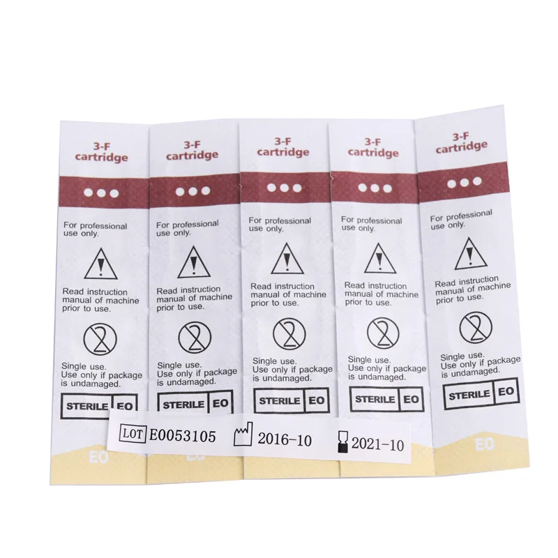 20piece 3Flat Cartridge Needles Disposable Sterilized Tattoo Permanent Makeup Pen Machine Needles Tips Supply for Eyebrow lip
20piece 3Flat Cartridge Needles Disposable Sterilized Tattoo Permanent Makeup Pen Machine Needles Tips Supply for Eyebrow lip