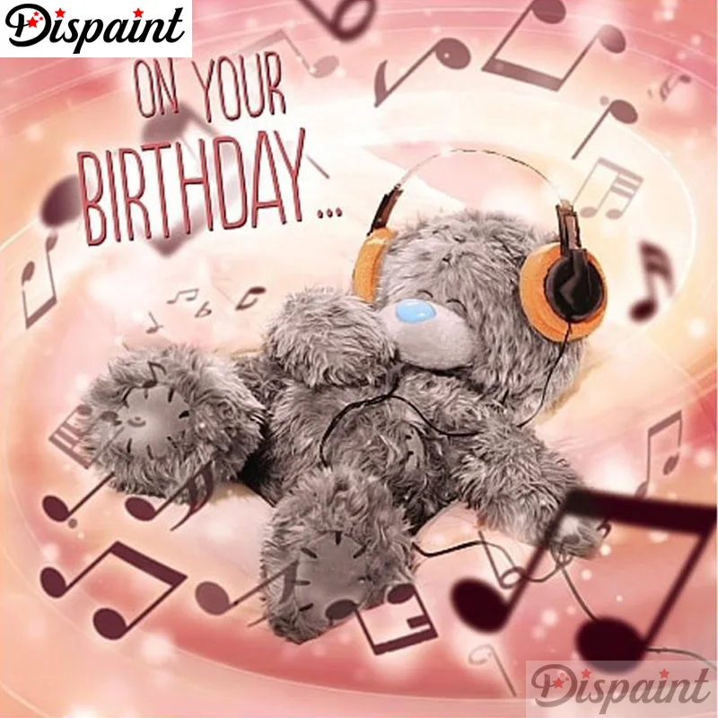 Dispaint Full Square/Round Drill 5D DIY Diamond Painting "Cartoon bear music" Embroidery Cross Stitch 3D Home Decor Gift A10216
Dispaint Full Square/Round Drill 5D DIY Diamond Painting "Cartoon bear music" Embroidery Cross Stitch 3D Home Decor Gift A10216