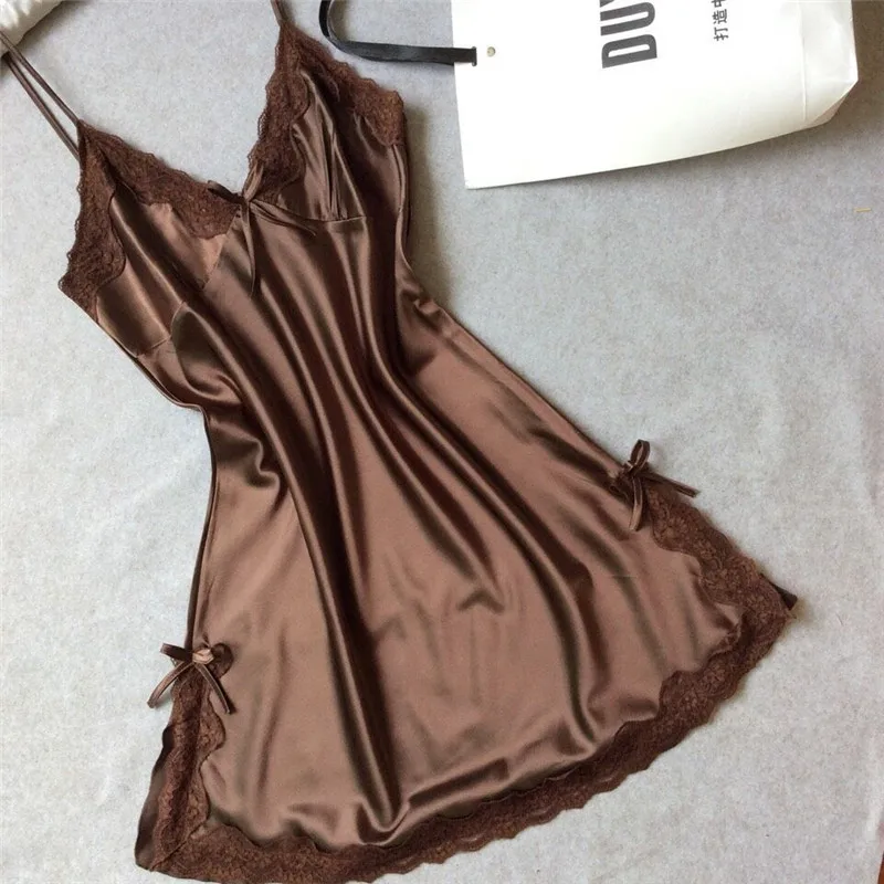 Summer Cool Silk lingerie Nightdress Women Sexy Nightgown Lady Off Shoulder Negligee Nightwear Female Night Sleeping Shirt Dress
Summer Cool Silk lingerie Nightdress Women Sexy Nightgown Lady Off Shoulder Negligee Nightwear Female Night Sleeping Shirt Dress