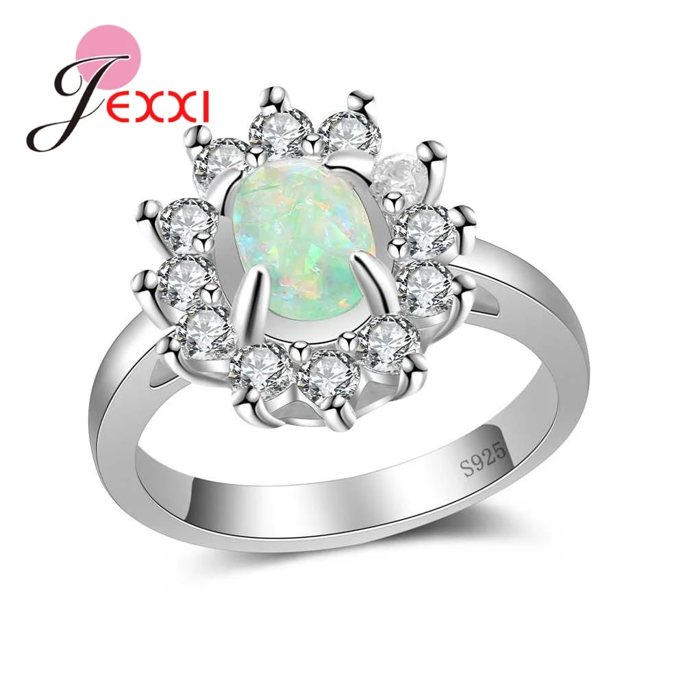 Classic Romantic Sparkling Green Fire Opal 925 Sterling Silver Sweet Promise Female Finger Ring for Women Wedding Jewelry
Classic Romantic Sparkling Green Fire Opal 925 Sterling Silver Sweet Promise Female Finger Ring for Women Wedding Jewelry