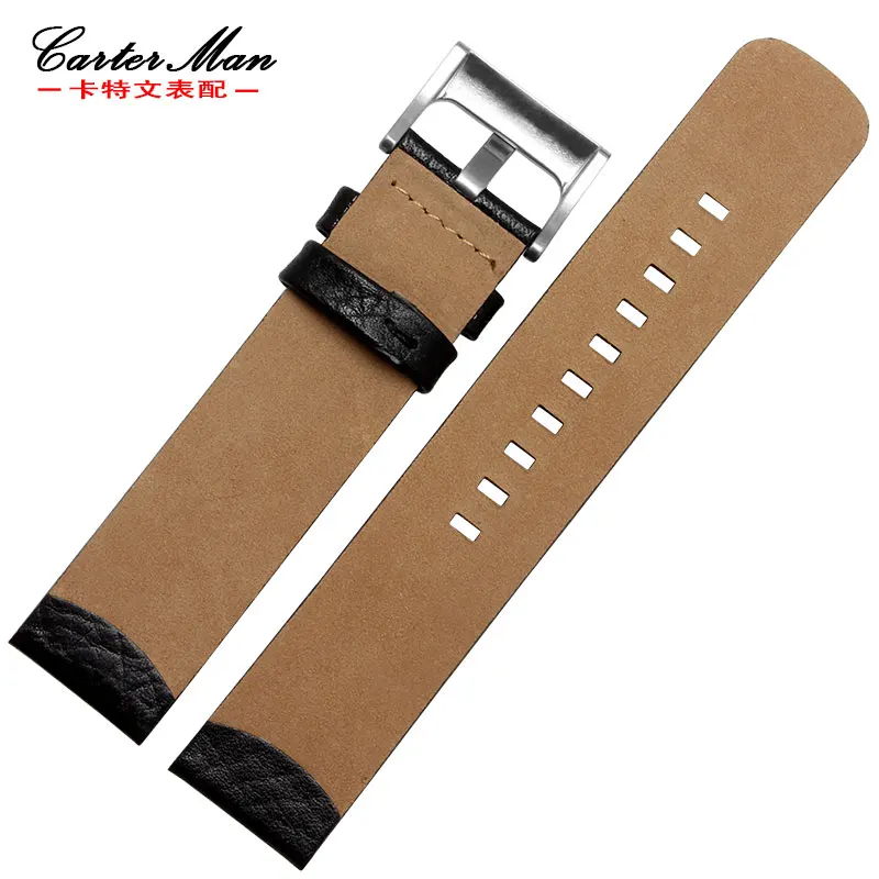 20mm 22mm Genuine leather watchband for MOTO 360 smart watch strap Men and Women's Bracelet