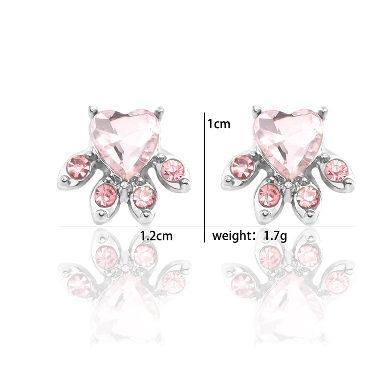 Fashion Cartoon Cute Animal Footprints Cat Claws Stud Earrings Personality Girls Pink Rhinestones Cat Claws Cat Earrings Gift
Fashion Cartoon Cute Animal Footprints Cat Claws Stud Earrings Personality Girls Pink Rhinestones Cat Claws Cat Earrings Gift