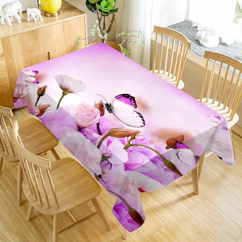 Flower and Butterfly Tablecloth Cloth Thicken Oxford Rectangular Table Cloth for Wedding Customizable size 100X140cm/140X200cm
Flower and Butterfly Tablecloth Cloth Thicken Oxford Rectangular Table Cloth for Wedding Customizable size 100X140cm/140X200cm