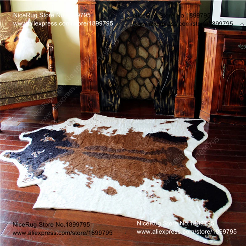 Cow printed rug animal faux zebra skin cowhide carpet Big Size 2X1.5M Brown white Imitation Leather Natural stripe Cowskin Mat
Cow printed rug animal faux zebra skin cowhide carpet Big Size 2X1.5M Brown white Imitation Leather Natural stripe Cowskin Mat