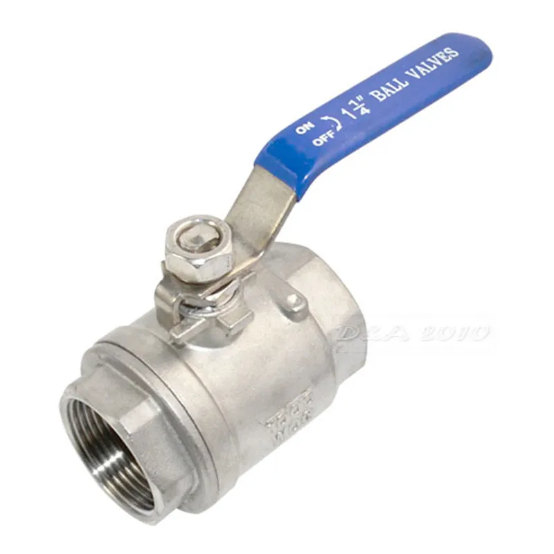 MEGAIRON BSPT 1-1/4"DN32 Female Stainless Steel SS316 2 Piece Full Port Ball Valve with Vinyl Handle Thread Valves Max 1000psi
MEGAIRON BSPT 1-1/4"DN32 Female Stainless Steel SS316 2 Piece Full Port Ball Valve with Vinyl Handle Thread Valves Max 1000psi