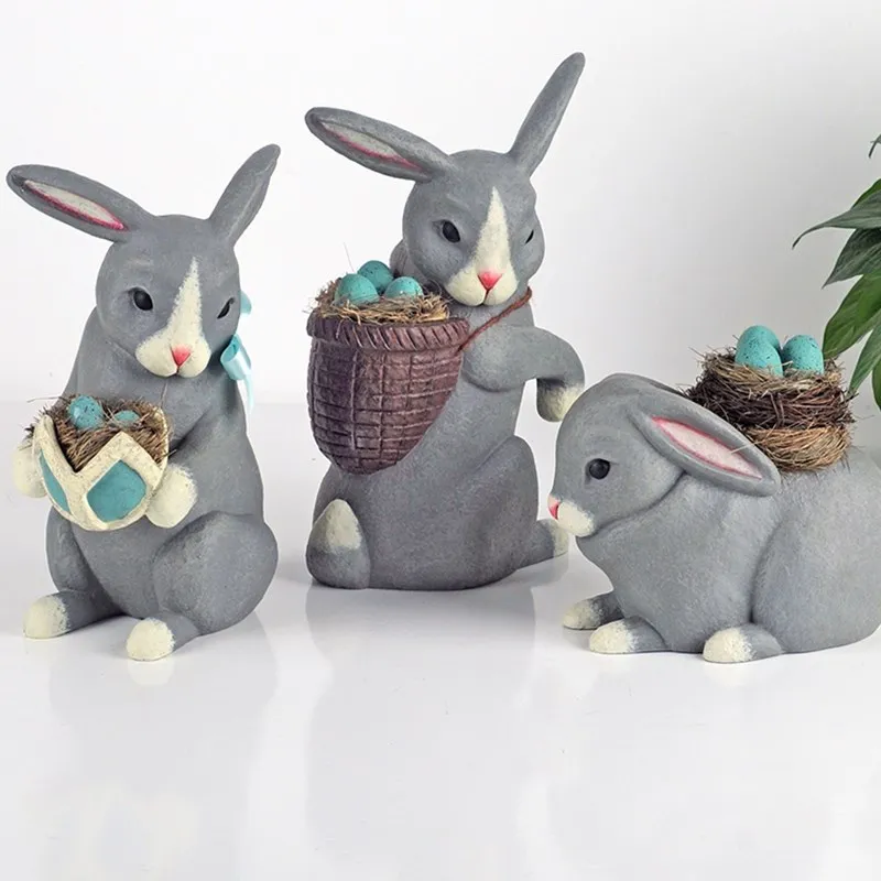 European Rabbit Figurines Resin Miniatures Animal Tabletop Crafts Home Decorative Best Birthday Wedding R1882
European Rabbit Figurines Resin Miniatures Animal Tabletop Crafts Home Decorative Best Birthday Wedding R1882