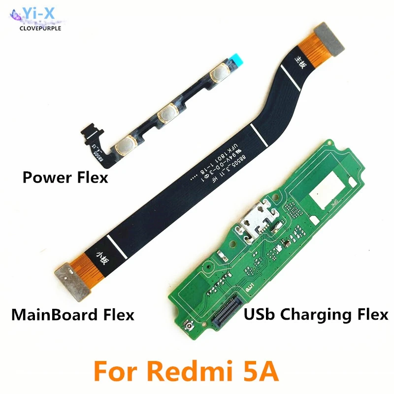 Power Volume Flex & USB Charging Dock Flex Cable & Motherboard MainBoard Connections Flex Cable For Xiaomi Redmi 5A
Power Volume Flex & USB Charging Dock Flex Cable & Motherboard MainBoard Connections Flex Cable For Xiaomi Redmi 5A