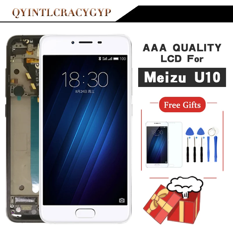 AAA Quality For Meizu U10 Touch Screen Digitizer + LCD Display For Meizu U10 5.0 inch Cellphone With Frame Free Shipping
AAA Quality For Meizu U10 Touch Screen Digitizer + LCD Display For Meizu U10 5.0 inch Cellphone With Frame Free Shipping
