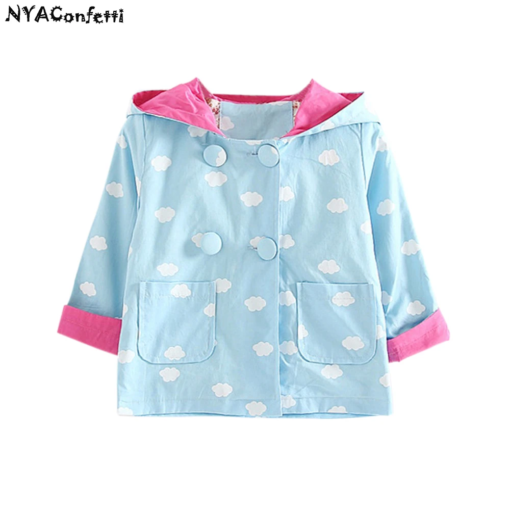 Nyaconfetti SYLGC04 для маленьких девочек Милая хлопковая куртка Весна-осень заячьими