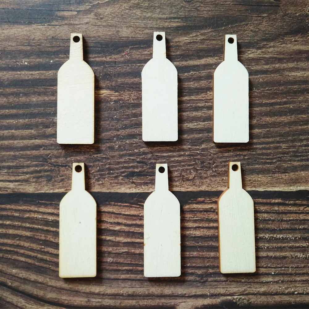 50pcs Wooden Bottle Shape Gift Wrapping Craft Label Tag Decoration With Hole Laser Cut
50pcs Wooden Bottle Shape Gift Wrapping Craft Label Tag Decoration With Hole Laser Cut