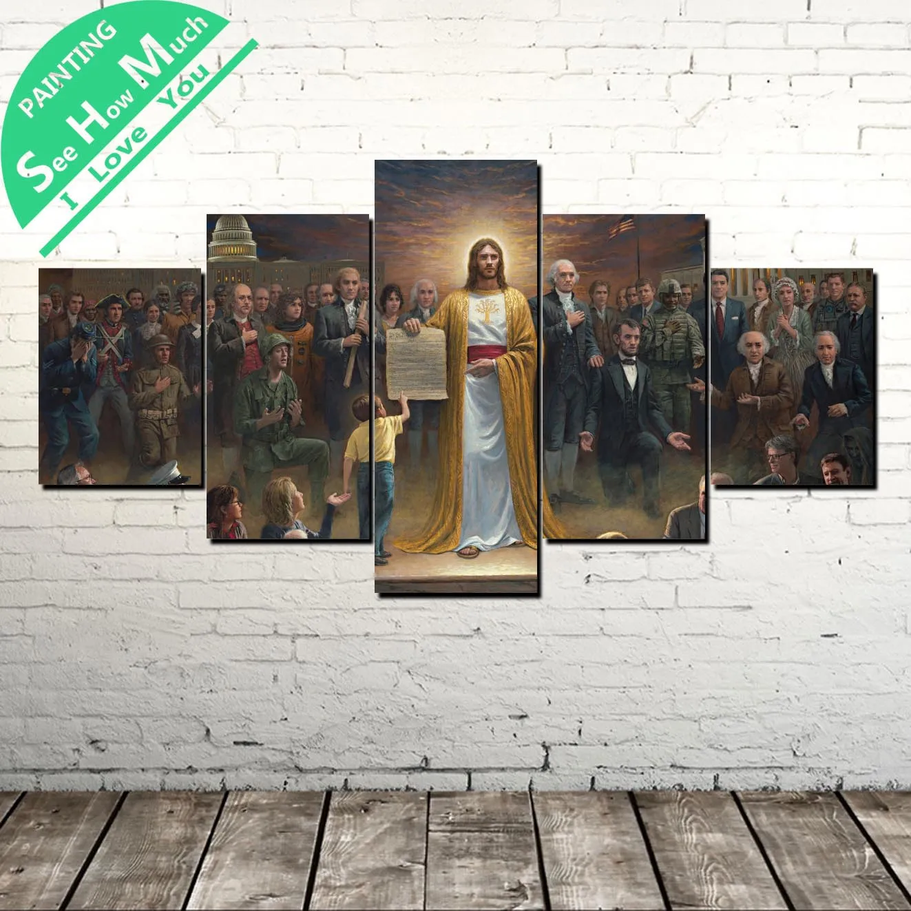 5 Piece Religion Jesus with Bible Wall Art Canvas Poster and Print Canvas Painting Decorative Picture Canvas Painting
5 Piece Religion Jesus with Bible Wall Art Canvas Poster and Print Canvas Painting Decorative Picture Canvas Painting