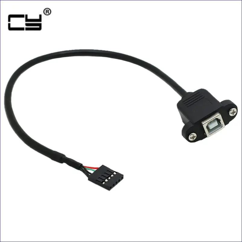 Панельное крепление для принтера с гнездом USB 2 0 B типа Мама до шага мм 5 Контактный