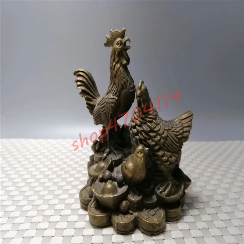 Pure copper, Fortune, Yuanbao Golden Rooster Ornaments, exquisite crafts, collections, decorations
Pure copper, Fortune, Yuanbao Golden Rooster Ornaments, exquisite crafts, collections, decorations
