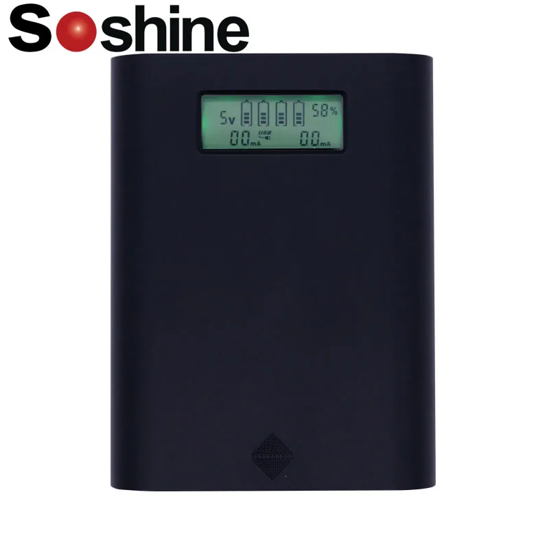 SoShine E3S 4x 18650 Battery LCD Display Power Bank Charger for iPhone for Samsung Mobile USB Portable Lighting Accessories
SoShine E3S 4x 18650 Battery LCD Display Power Bank Charger for iPhone for Samsung Mobile USB Portable Lighting Accessories