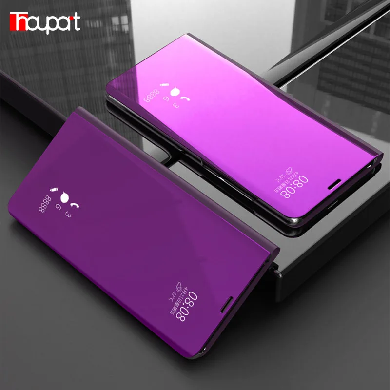 Зеркальный чехол для Huawei P Smart (2019) откидной Чехол чехлы + / Z кожаный пластиковая