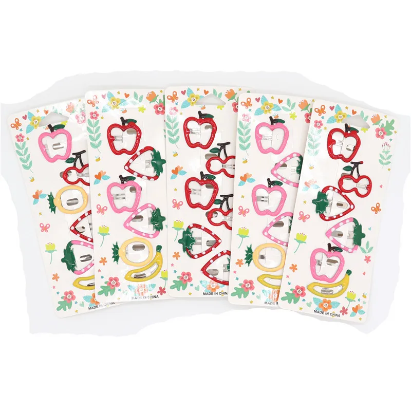 6Pcs/Set Korean Hair Clip Hairpins For Girls Fruit Apple Strawberry Cherry Metal Barrettes Cute Small Kids Snap Hair Clips
6Pcs/Set Korean Hair Clip Hairpins For Girls Fruit Apple Strawberry Cherry Metal Barrettes Cute Small Kids Snap Hair Clips